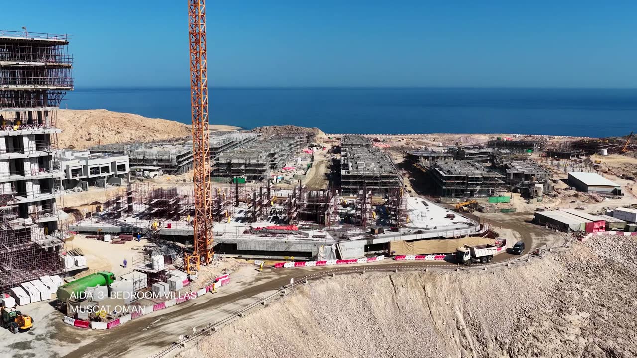 The site, facing the sea