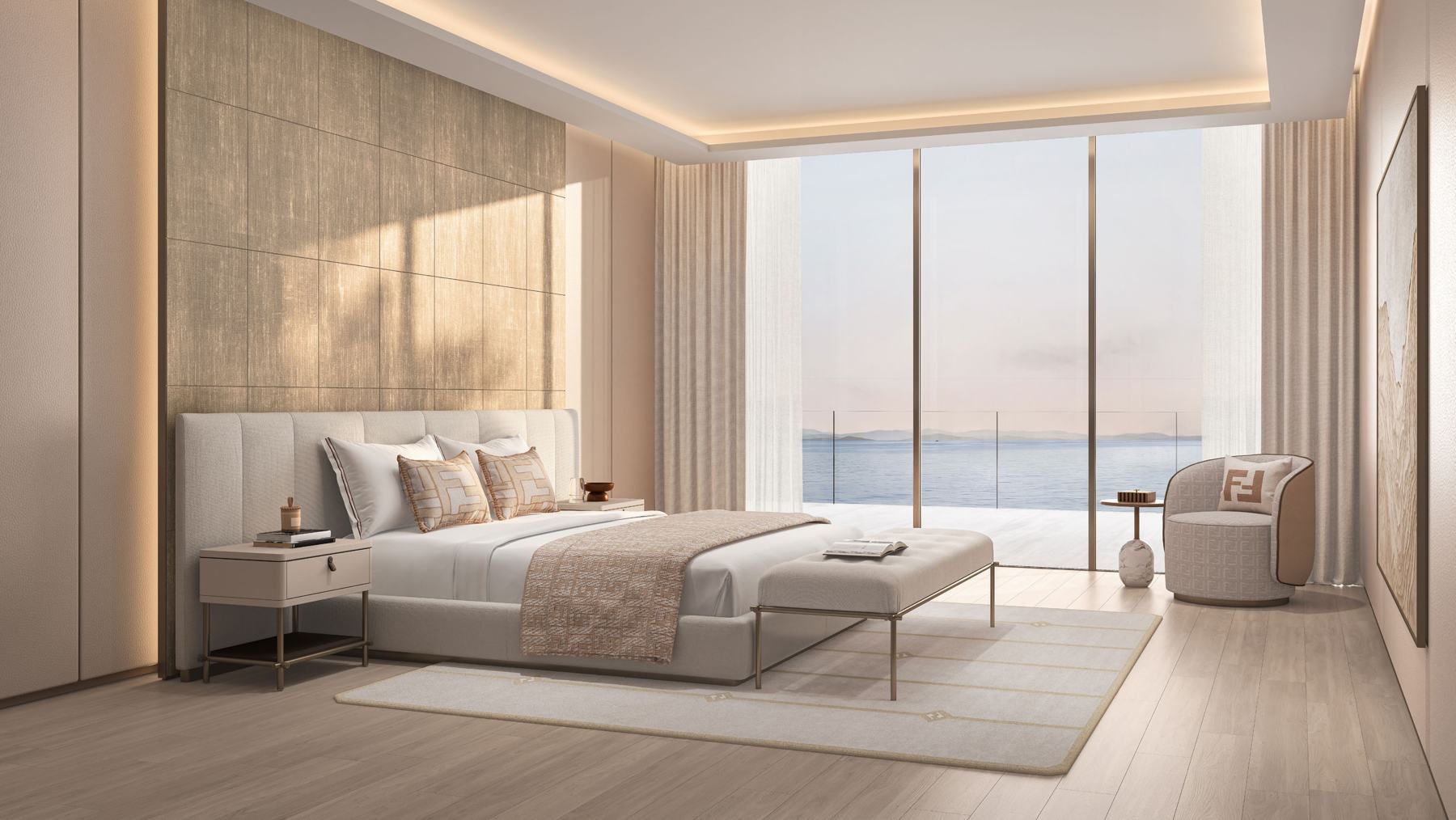 Azure villa bedroom