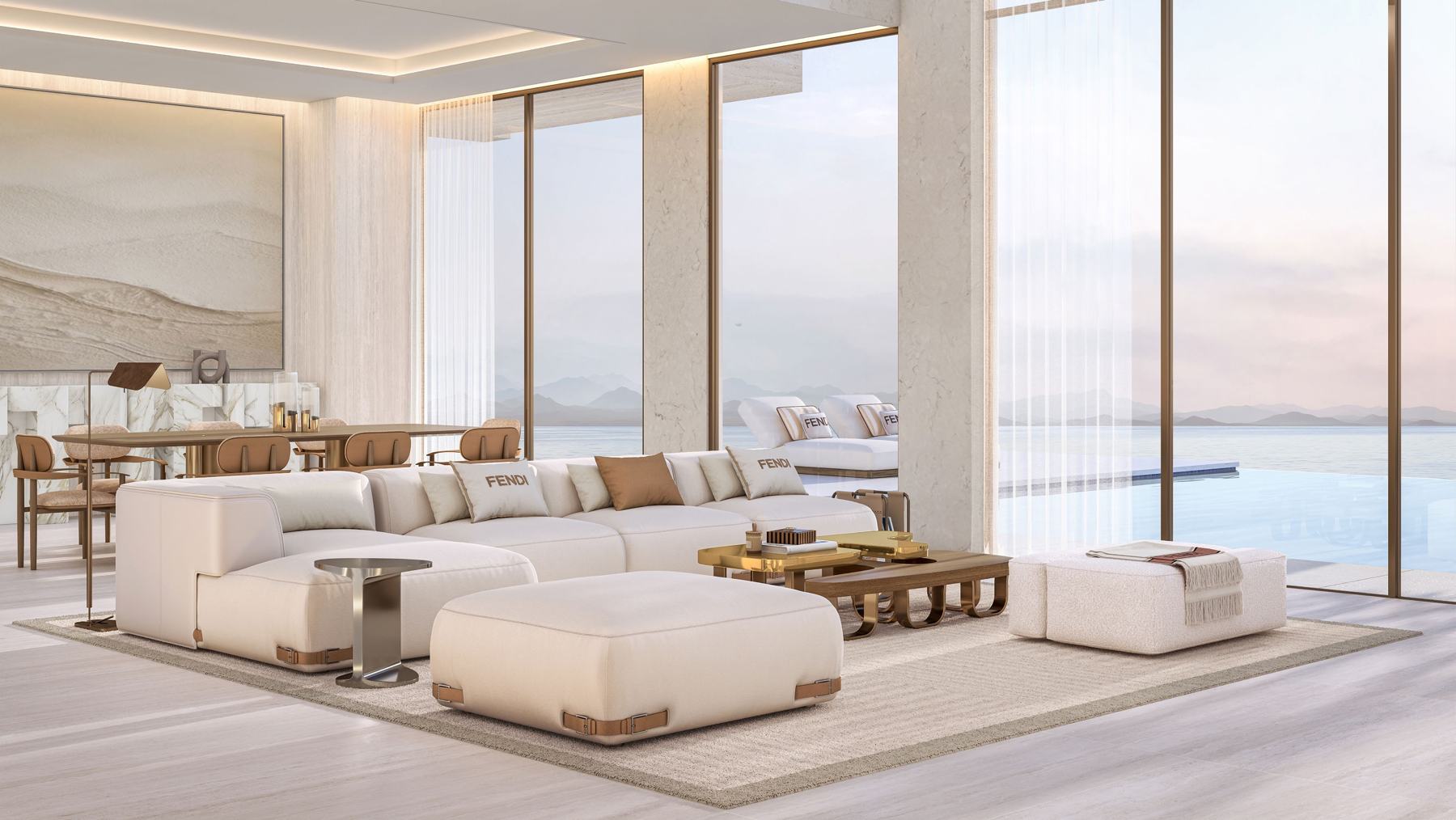 Azure villa living room