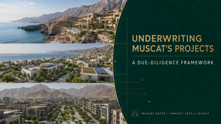 Due diligence framework for underwriting Muscat property projects