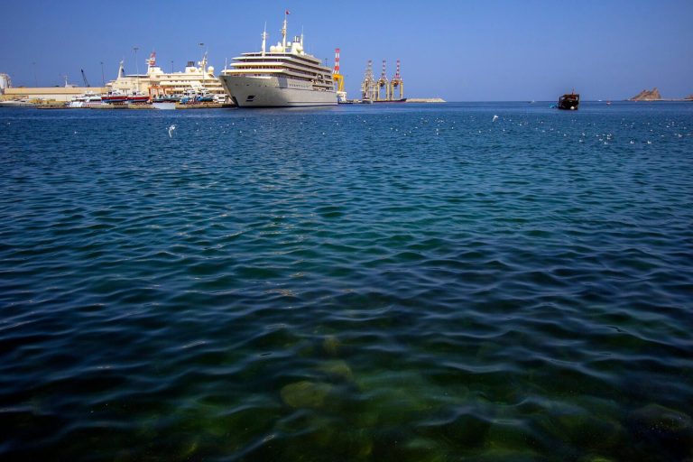 Muscat waterfront and hills