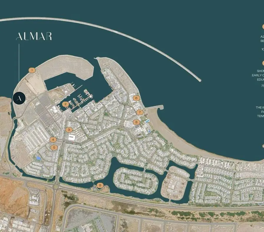 ALMAR location in Al Mouj Muscat